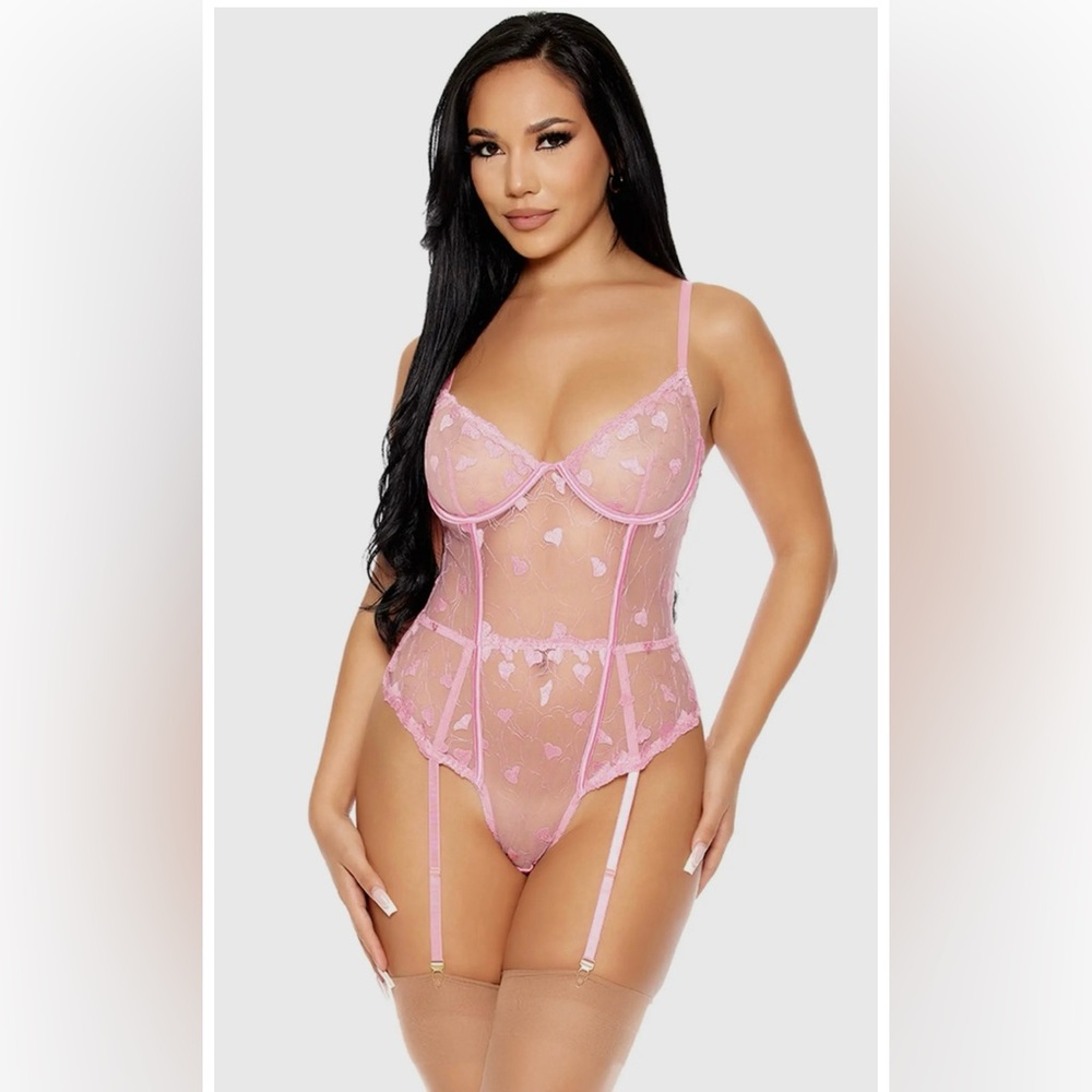 HEART YOU 💕💕 EMBROIDERED TEDDY!